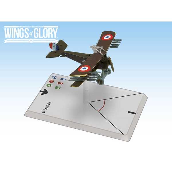 Ares Games Nieuport 16 (Escadrille Lafayette) - WGF125C Wings of Glory WW1 Airplane Pack main image 1