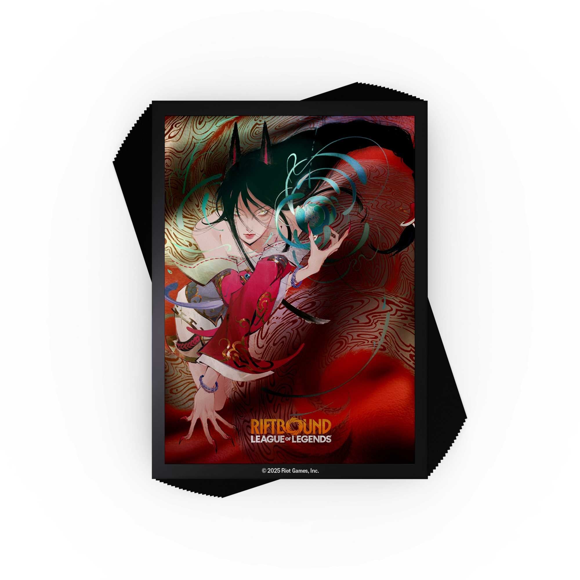 thumbnail image 2 of Riftbound: League Of Legends TCG Art Sleeves - Standard Size - 100ct - Origins - Ahri – Face To Face Games 2 of 11